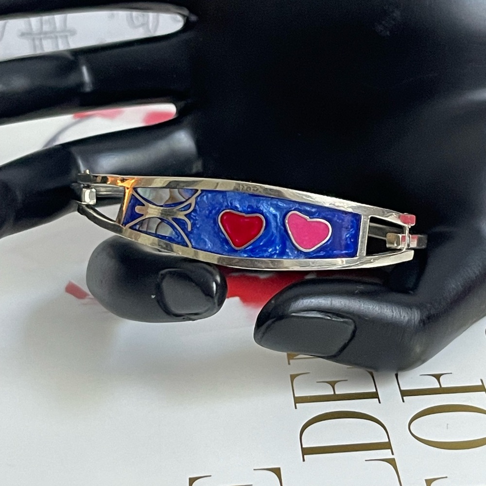 Mexico Mother of Pearl & Abalone Bangle Bracelet